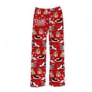 NWOT Brief Insanity Feline Festive Lounge Pants, Size XL.